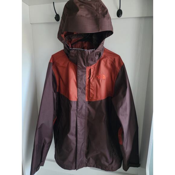 The North Face Jacket Men Medium Rust Triclimate Zip Insulated Puffer 3 in 1 - Picture 5 of 12